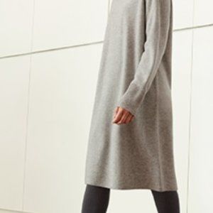 Uniqlo Gray Turtleneck Sweater Dress